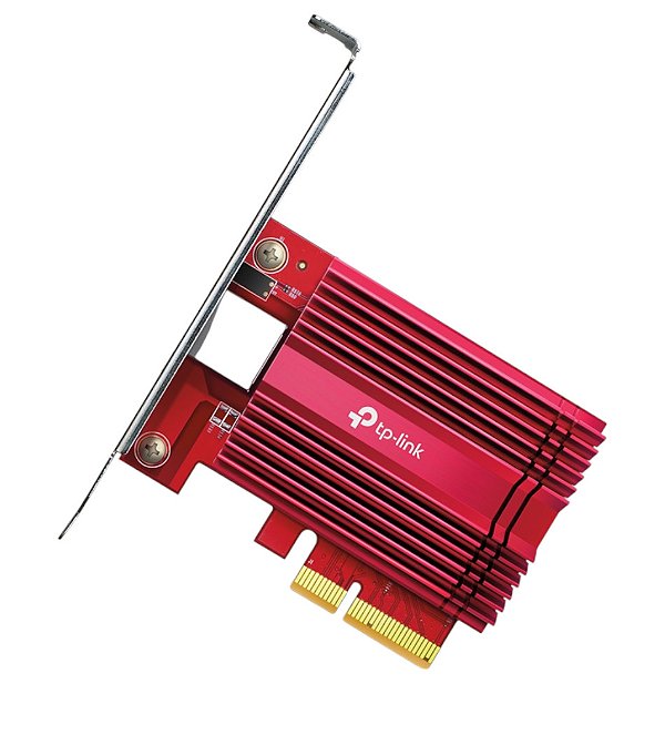 Placa de Rede TP-Link TX401 10 Gigabit 10Gbps PCI Express 3.0 x4 Perfil Baixo - TX401
