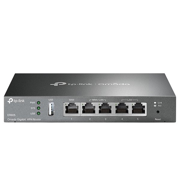 Roteador Load Balance VPN Gigabit TP-Link Omada ER605 (TL-R605)