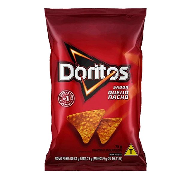Salgadinho Doritos Nacho Tradicional 75g - 5 unidades
