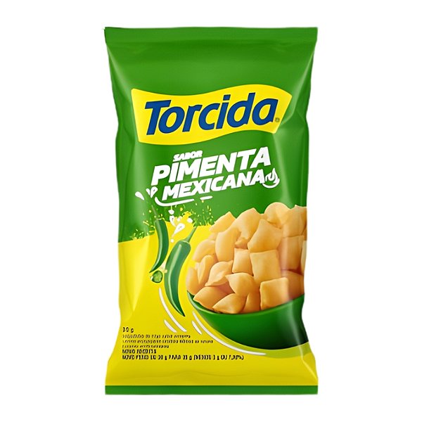 Salgadinho Torcida Sabor Pimenta Mexicana 60g - 24 unidades