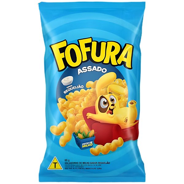 Salgadinho Fofura Requeijão 60g - 10 unidades