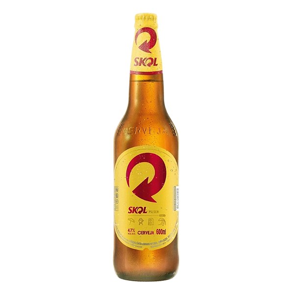 Cerveja Skol Retornável 600ml - 24 unidades