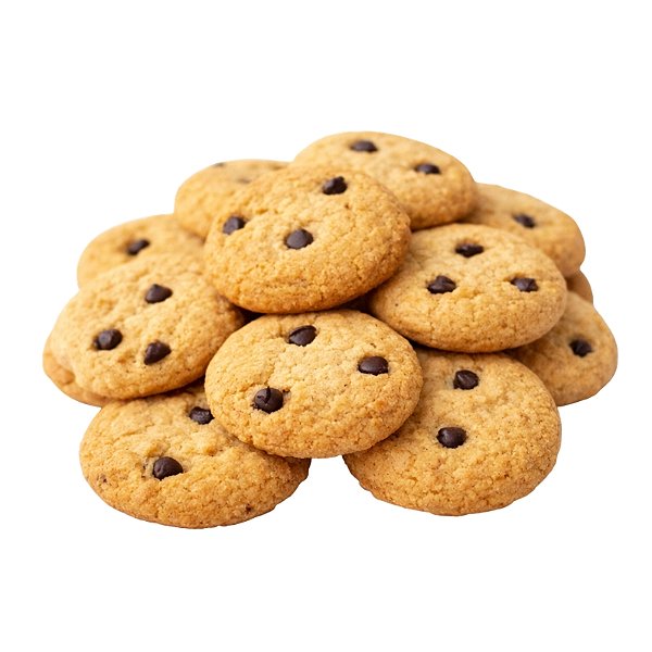 Biscoito Princesa Cookies Baunilha com Gotas de Chocolate - Pote 250g