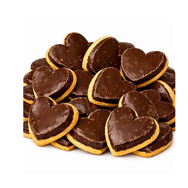 Biscoito Princesa Coração Chocolate - Pote 300g