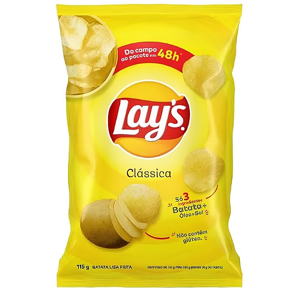 Batatas Clássicas Lays 62g - 5 unidades