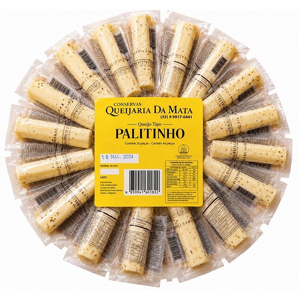 Queijo Mussarela Palito Display com 40 unidades