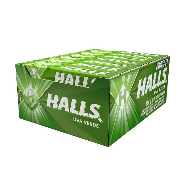 Bala Halls Uva Verde - 21 unidades - FGG Boom