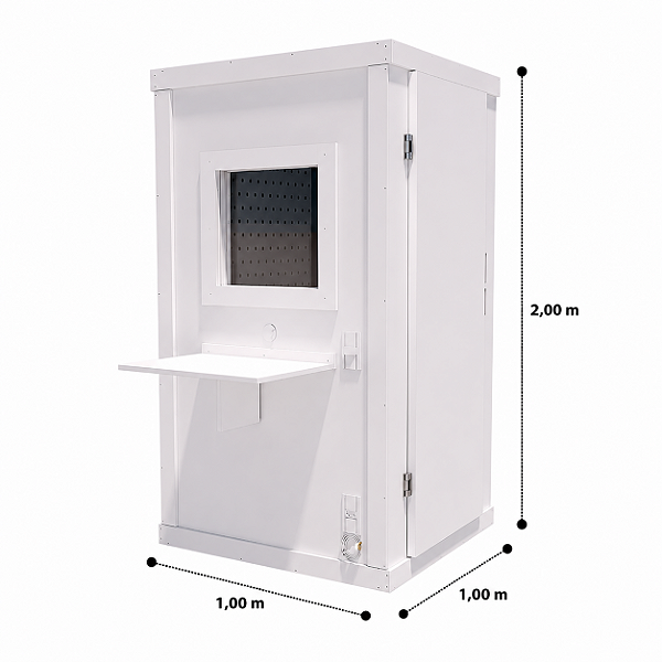 Cabine Acústica para audiometria 1,00 X 1,00 X 2,00
