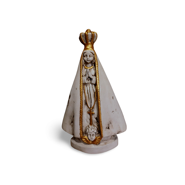 Nossa Senhora Aparecida, 25cm, Gesso, Peça Única, Decoração Religiosa