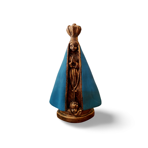 Nossa Senhora Aparecida, 25cm, Gesso, Peça Única, Decoração Religiosa