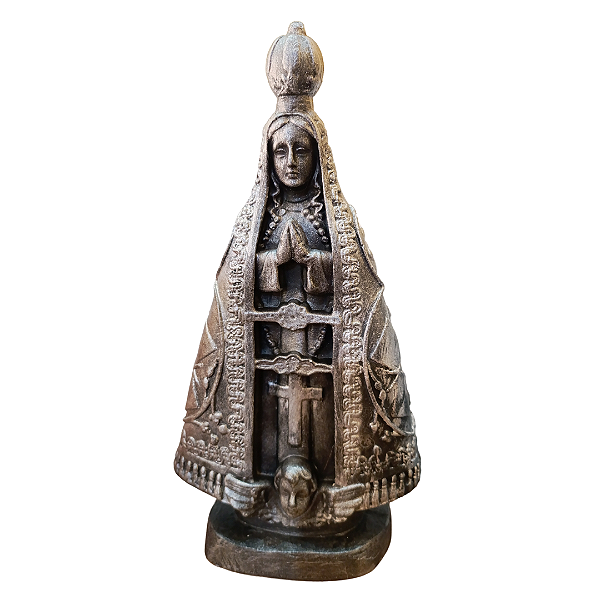 Nossa Senhora Aparecida, 21cm, Gesso, Peça Única, Decoração Religiosa