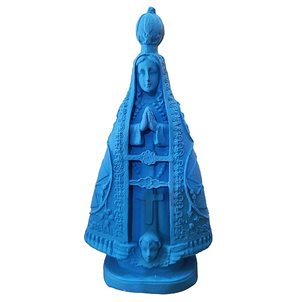 Nossa Senhora Aparecida, 21cm, Gesso, Peça Única, Decoração Religiosa