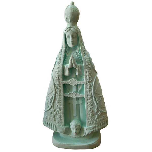 Nossa Senhora Aparecida, 21cm, Gesso, Peça Única, Decoração Religiosa