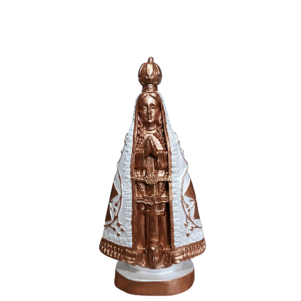 Nossa Senhora Aparecida, 21cm, Gesso, Peça Única, Decoração Religiosa