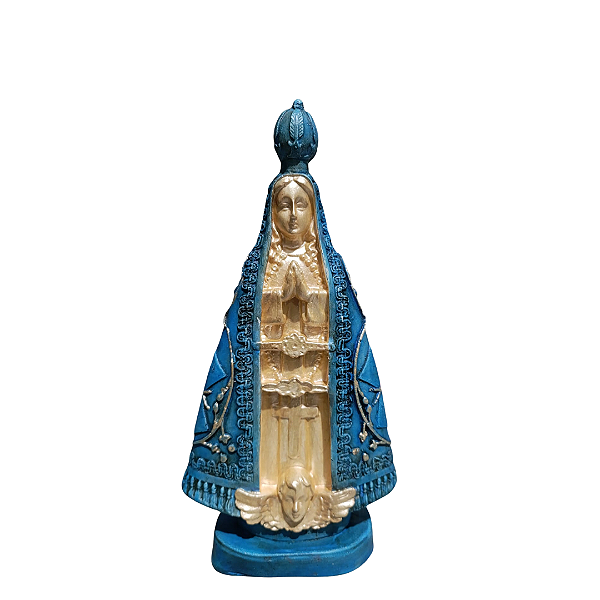 Nossa Senhora Aparecida, 21cm, Gesso, Peça Única, Decoração Religiosa