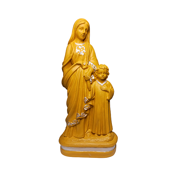 Nossa Senhora Passa à Frente, 20cm, Gesso, Peça Única, Decoração Religiosa