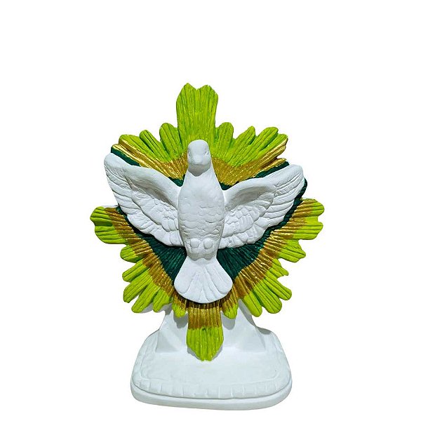 Divino Espirito Santo,  16cm, Gesso, Peça Única, Artesanal, Decoração Religiosa