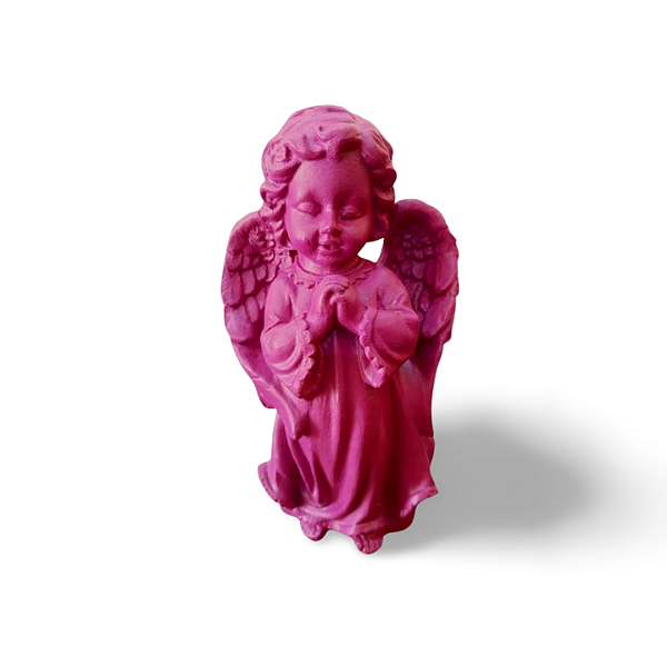Anjo da Guarda, 20cm, Gesso, Peça Única, Artesanal, Decoração Religiosa