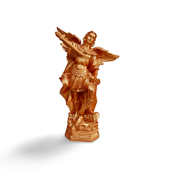 São Miguel Arcanjo, 30cm, Gesso, Peça Única, Decoração Religiosa