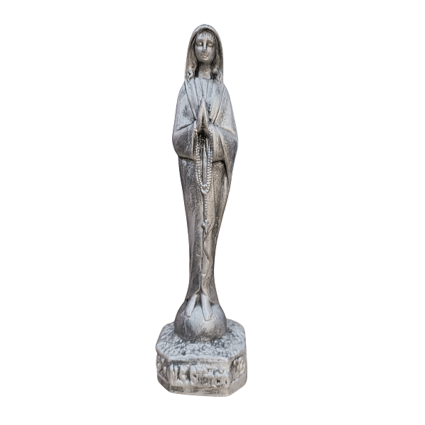 Nossa Senhora do Silêncio, 20cm, Gesso, Peça Única, Decoração Religiosa