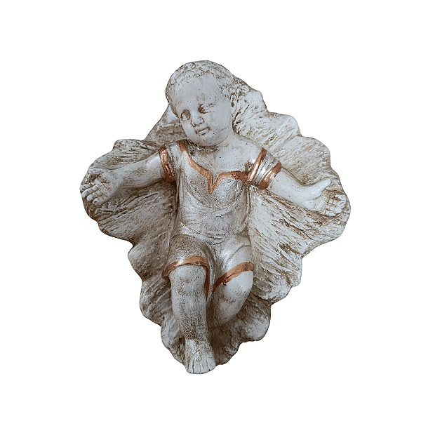 Menino Jesus, 14cm, Gesso, Peça Única, Artesanal, Decoração Religiosa