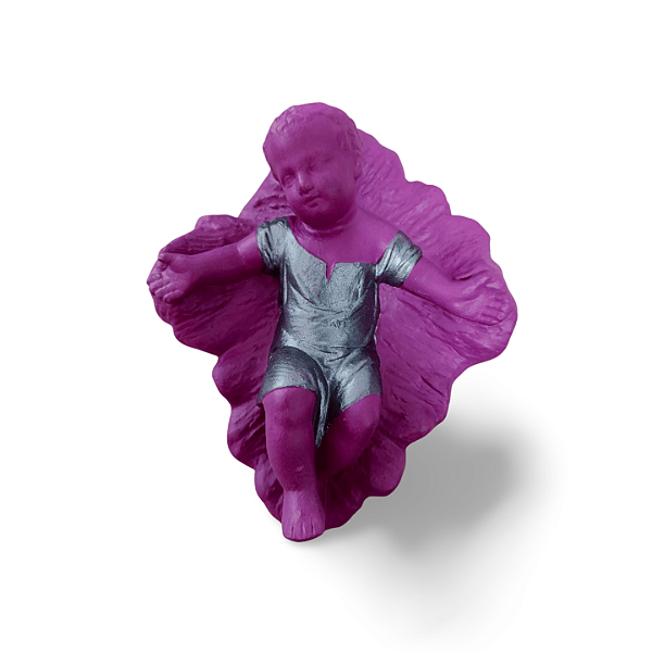 Menino Jesus, 14cm, Gesso, Peça Única, Artesanal, Decoração Religiosa