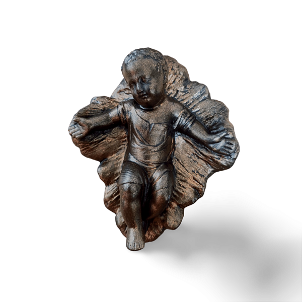 Menino Jesus, 14cm, Gesso, Peça Única, Artesanal, Decoração Religiosa