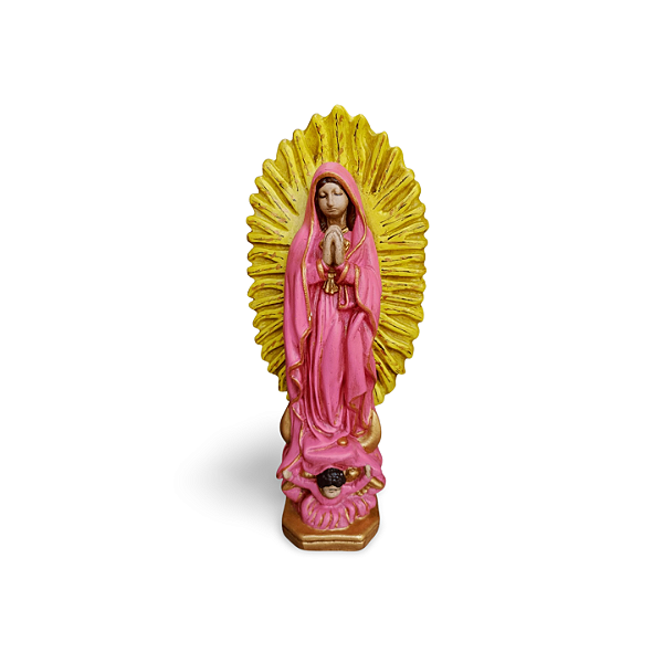 Nossa Senhora de Guadalupe, 31cm, Gesso, Peça Única, Decoração Religiosa
