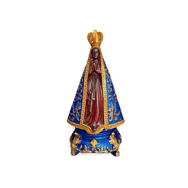 Nossa Senhora Aparecida, 21cm, Gesso, Peça Única, Decoração Religiosa