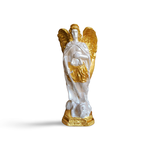 São Miguel Arcanjo, 22cm, Gesso, Peça Única, Decoração Religiosa