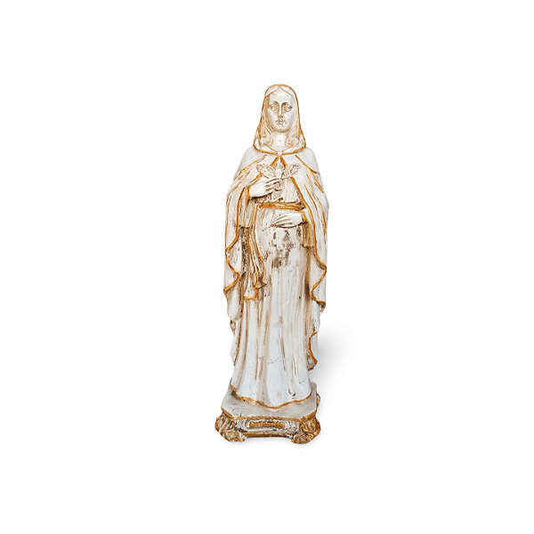 Nossa Senhora Grávida, 30cm, Gesso, Peça Única, Decoração Religiosa