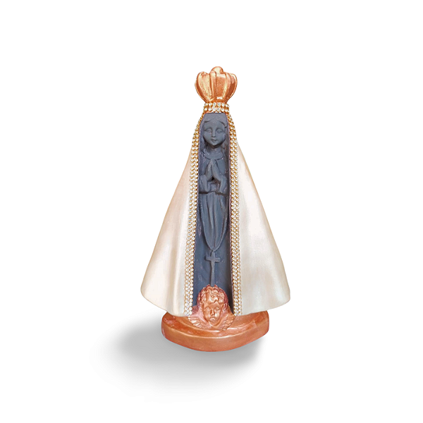 Nossa Senhora Aparecida, 25cm, Gesso, Peça Única, Decoração Religiosa