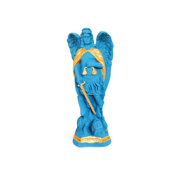São Miguel Arcanjo, 22cm, Gesso, Peça Única, Decoração Religiosa
