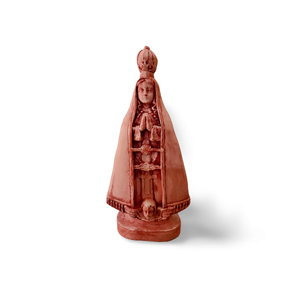 Nossa Senhora Aparecida 21cm em Gesso – Imagem Religiosa Artesanal Lisa