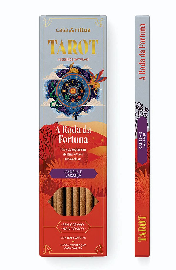 O Incenso Natural Linha Tarot - Roda da Fortuna