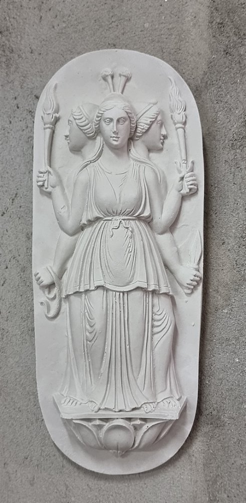 Placa de Parede Triplice 30cm Gesso Cru