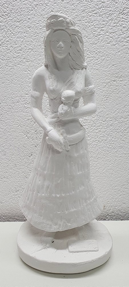 Orixa Ewa 23cm Gesso Cru