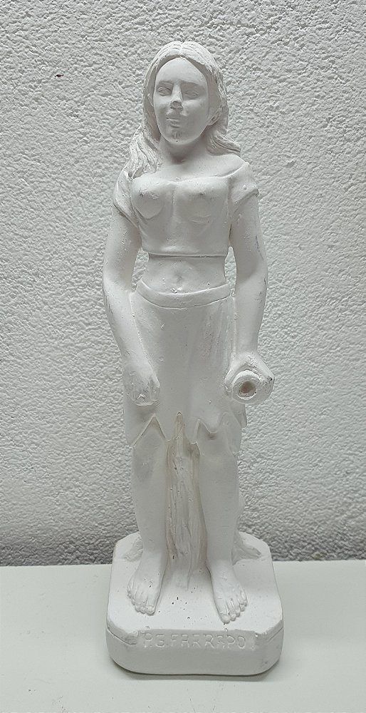 Pombagira Farrapo 23cm Gesso Cru