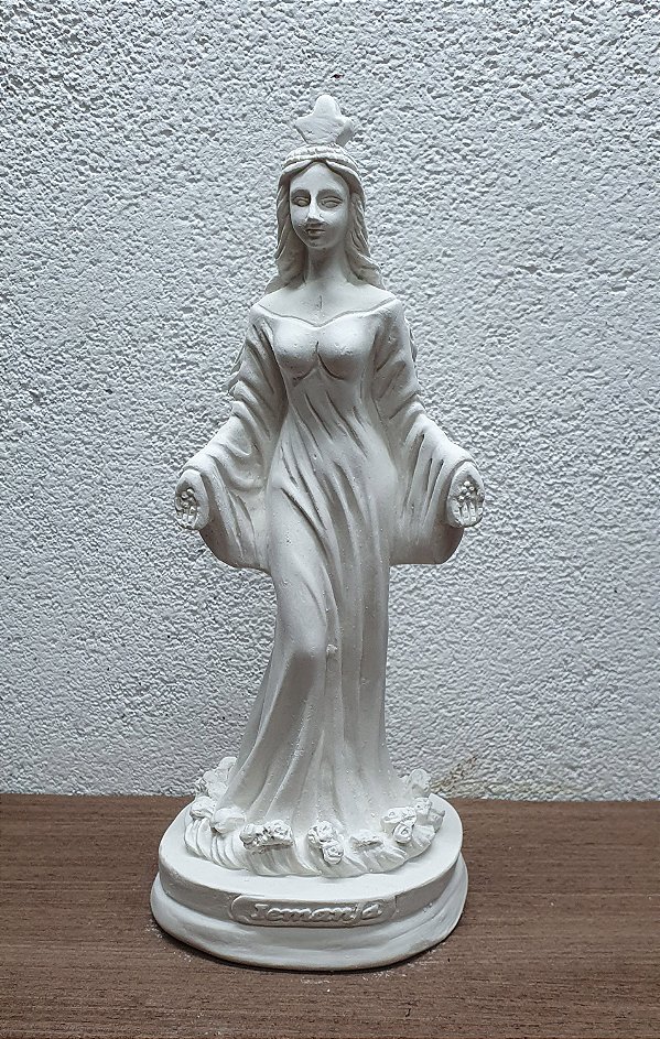 Orixá Iemanja 20cm Gesso Cru