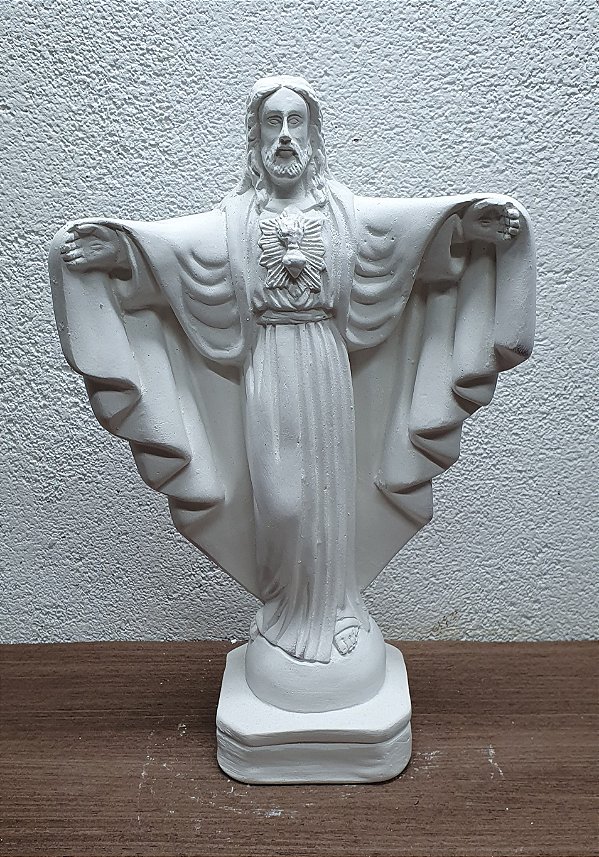 Orixá Oxala 25cm Gesso Cru