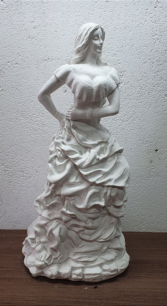 Cigana 7 Saias 40cm Gesso Cru
