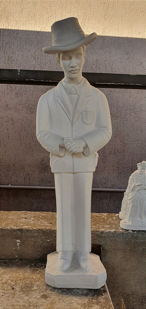 Zé Pilintra 60cm Gesso Cru