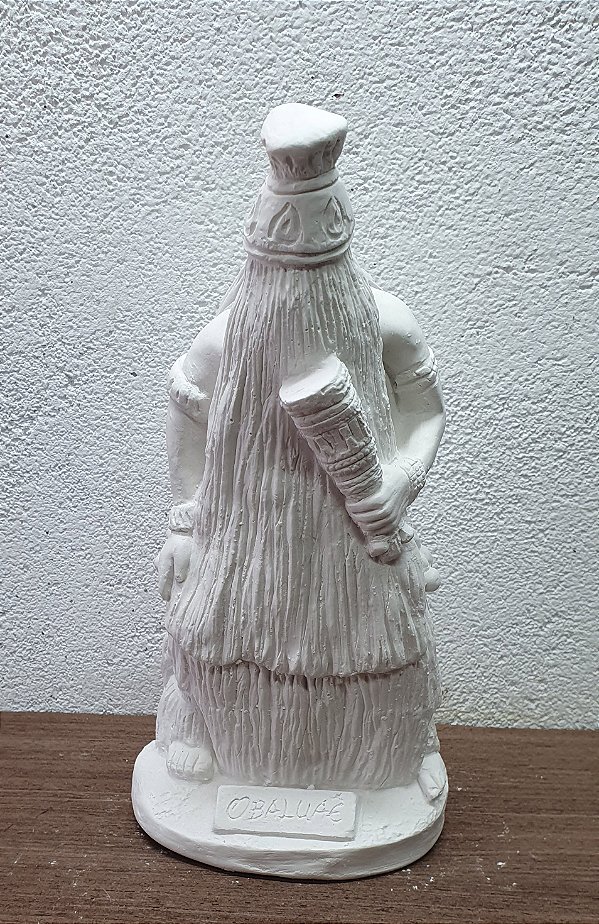 Orixá Obaluae 23cm Gesso Cru