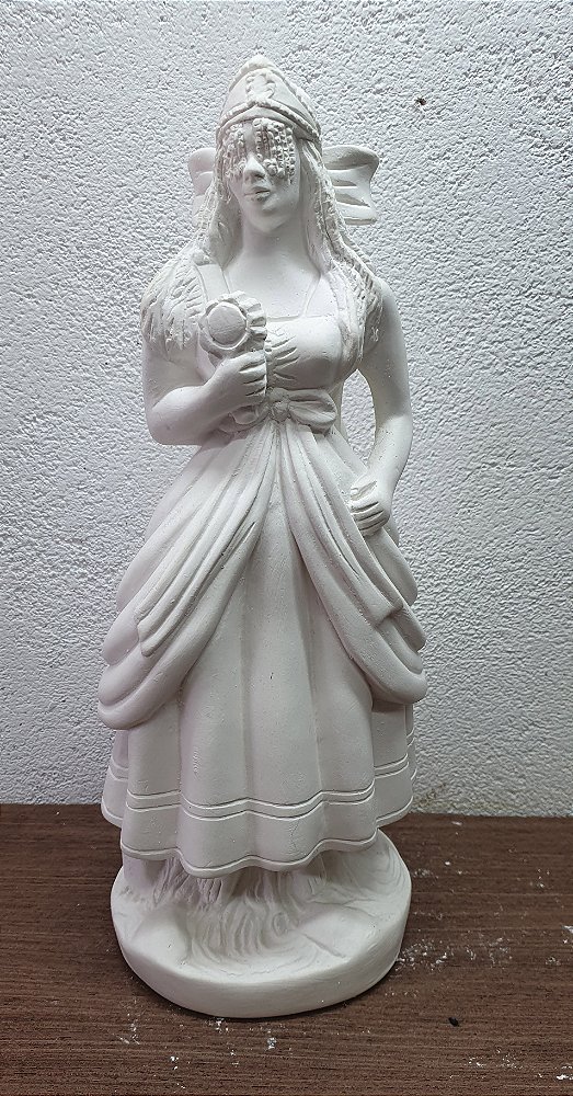 Orixá Oxum 30cm Gesso Cru