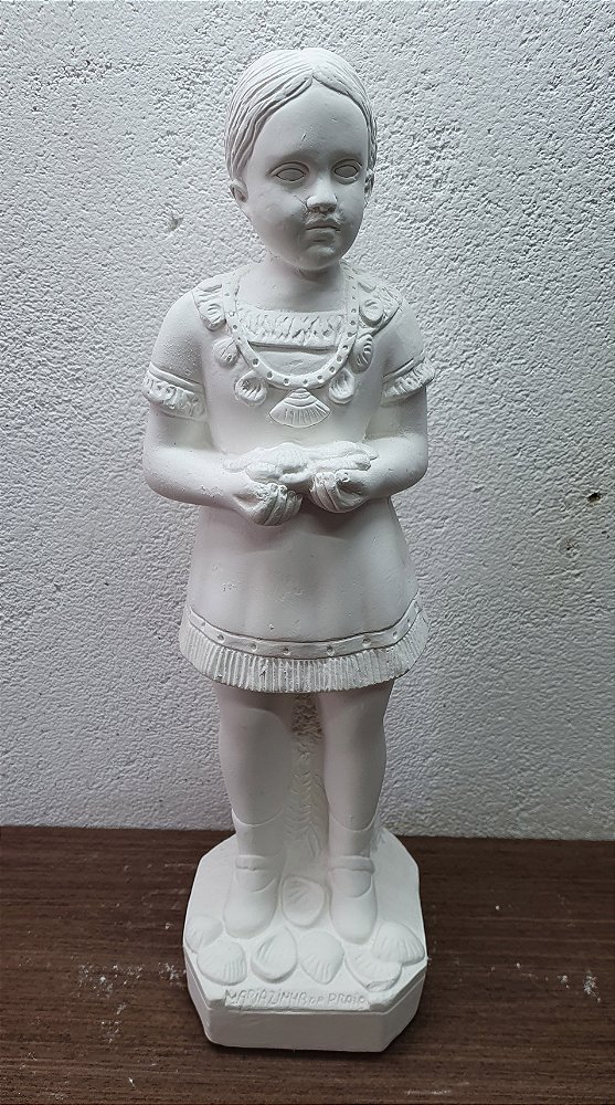 Ere Mariazinha da Praia 30cm Gesso Cru