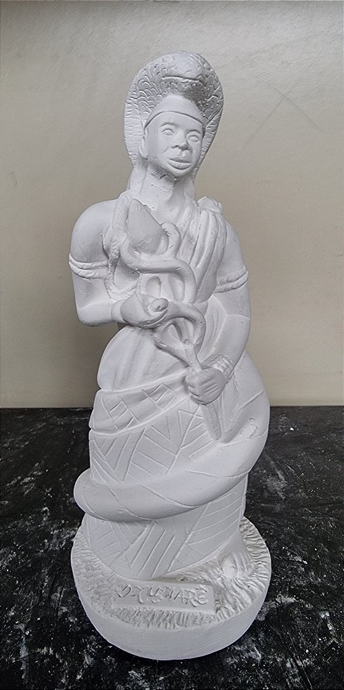 Orixá Oxumare 23cm Gesso Cru