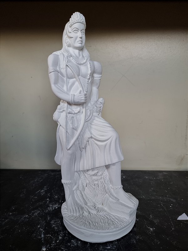 Orixá Oxossi 30cm Gesso Cru