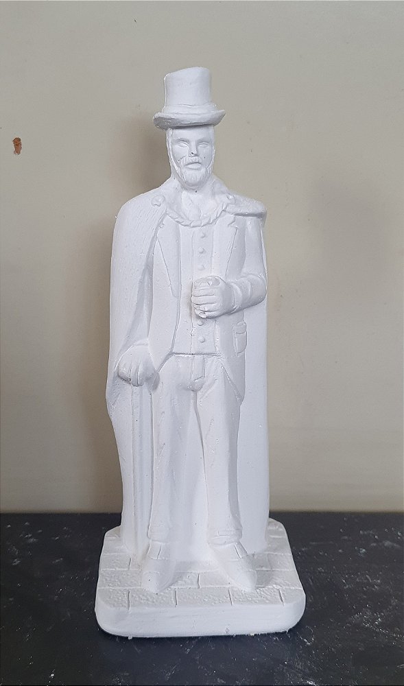 Exu Tranca Rua 15cm Gesso Cru