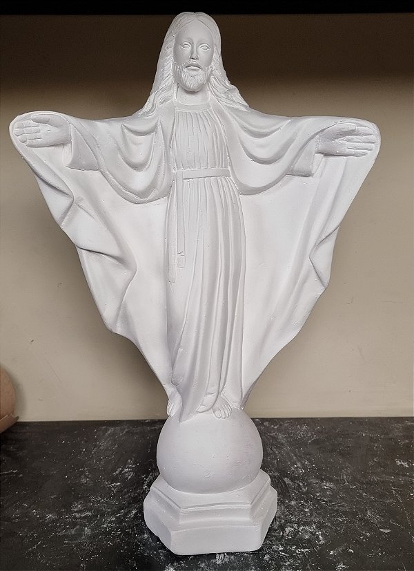 Orixá Oxala 40cm Gesso Cru