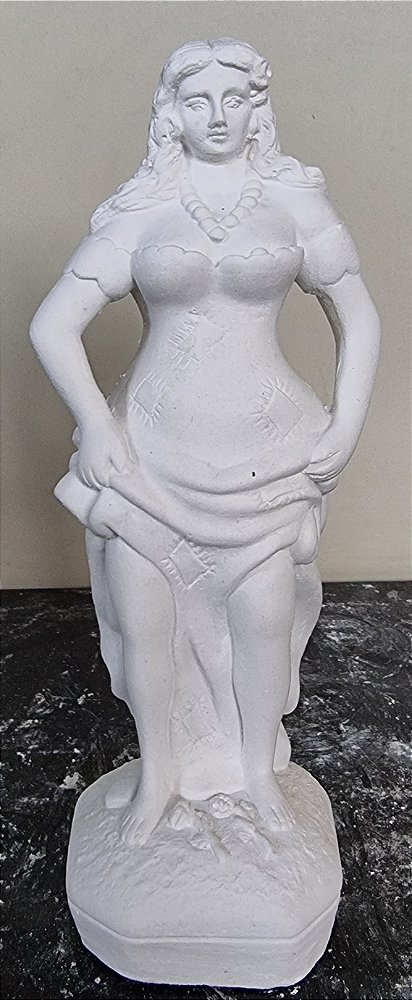 Pombagira Mulambo 23cm Gesso Cru